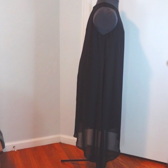 NWT Karen Kane Asymmetrical Overlay Shift Dress Size 0X - Picture 4 of 9